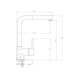 Deante BCA073M mosogató csaptelep