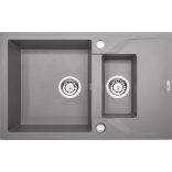 Deante Andante gránit mosogató, metál szürke ZQN S513