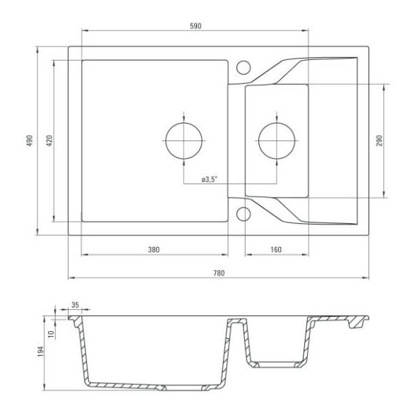 Deante Andante gránit mosogató, metál szürke ZQN S513