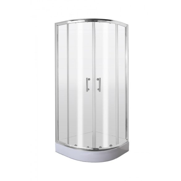 Deante KGJ 051P Félkör alakú zuhanykabin 90 cm, átlátszó üveg