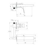Deante Hiacynt BQH_N54L Falsík alatti mosdó csaptelep