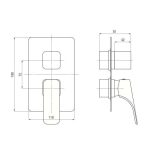 Deante Hiacynt BXY 0QHM Alkatrész keverő boxhoz