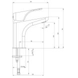 Deante Hiacynt Bianco BQH_A20M álló mosdó csaptelep