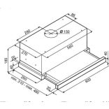 SLX ST 60 B beépíthető teleszkópos elszívó