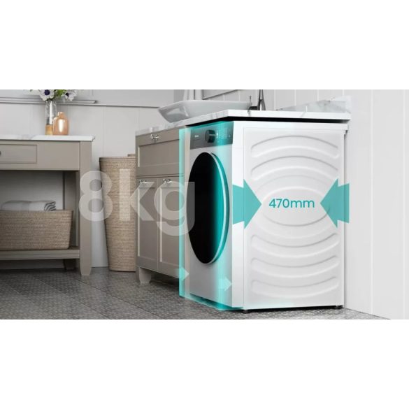 Hisense WF5i8043BWF keskeny elöltöltős Mosógép
