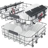 Whirlpool WIC 3C26F Beépíthető mosogatógép