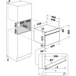 Whirlpool WMD44MB Mikrohullámú sütő beépíthető