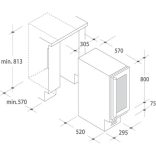Candy CCVB 30 Beépíthető borhűtő
