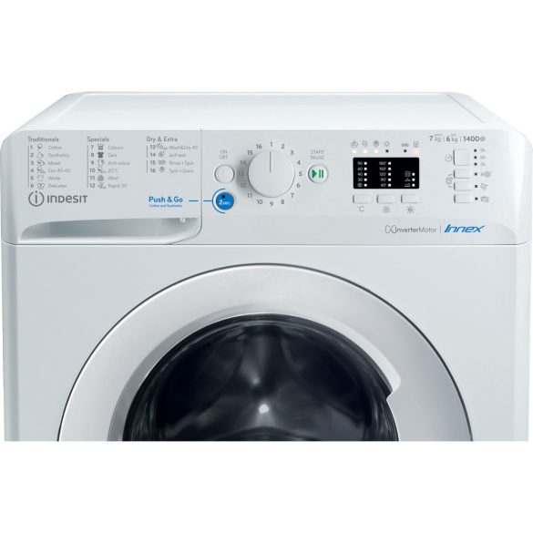 Indesit BDA 761483X W EE N mosó-szárítógép