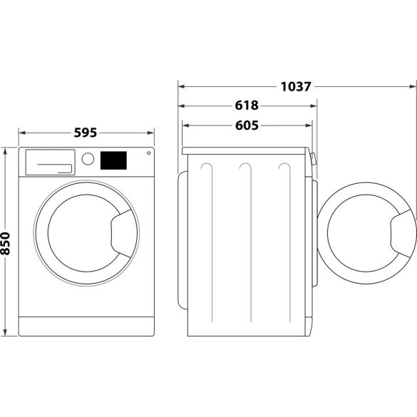 Indesit MTWE 81484 WK EE elöltöltős mosógép