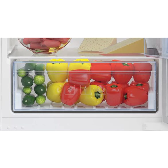 Beko BCHA275K3SN beépíthető alulfagyasztós hűtő