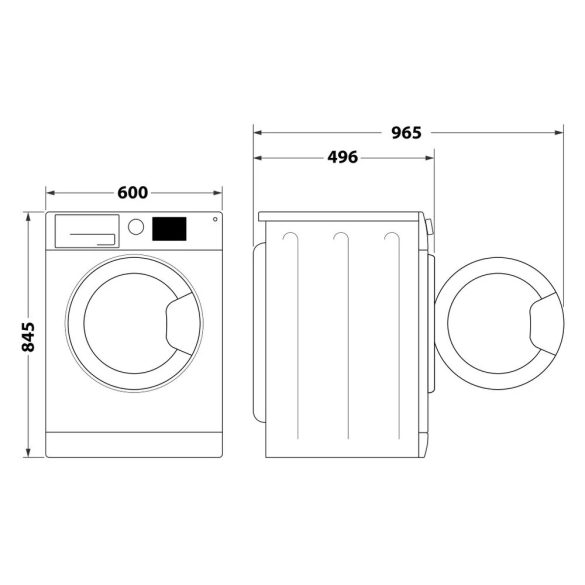 Indesit IM 762 MY TIME EE elöltöltős mosógép