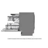 LG DB475TXS QuadWash™ beépíthető gőzös mosogatógép