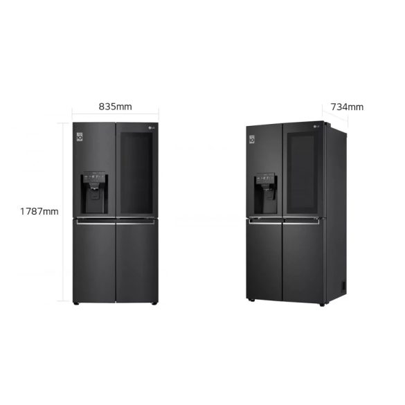 LG GMX844MC6F Side by Side hűtő