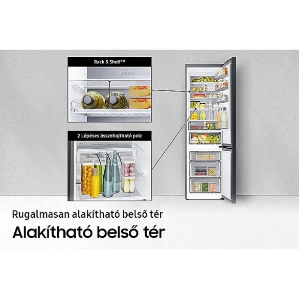 Samsung RB38A6B1DCS/EF alulfagyasztós hűtő BESPOKE
