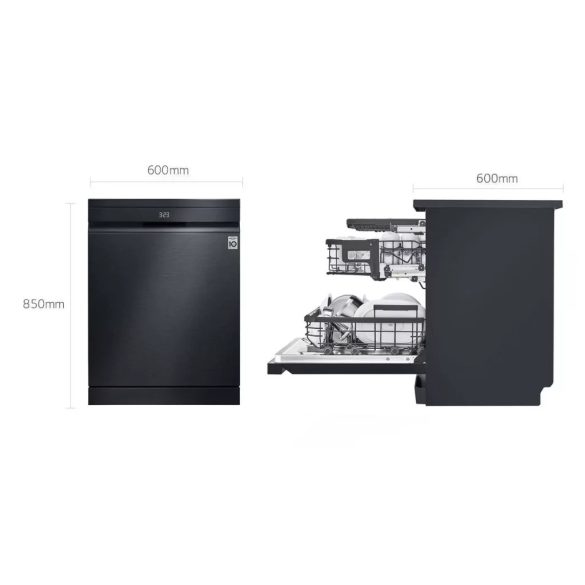 LG DF587HMS QuadWash™ gőzös mosogatógép